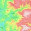 River Etherow topographic map, elevation, terrain