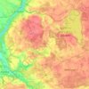 Skiemonių seniūnija topographic map, elevation, terrain
