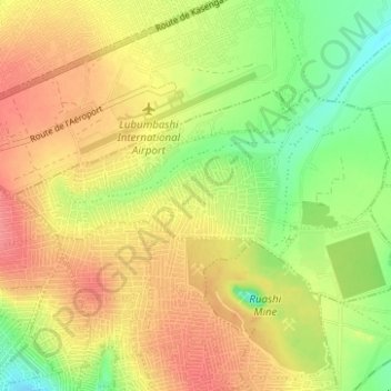 Luano topographic map, elevation, terrain