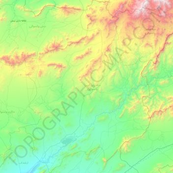 Shah Wali Kot topographic map, elevation, terrain