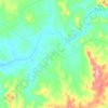 Two Mile Flat topographic map, elevation, terrain