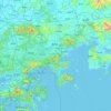 Huiyang District topographic map, elevation, terrain