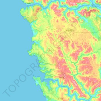 Guhagar topographic map, elevation, terrain