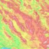 Hercegbosanska županija topographic map, elevation, terrain