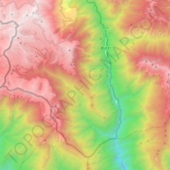 Doklam topographic map, elevation, terrain