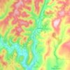 Ewes Water topographic map, elevation, terrain