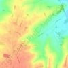 Graveley topographic map, elevation, terrain