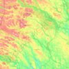Vilhelmina kommun topographic map, elevation, terrain