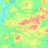 Sperrins AONB topographic map, elevation, terrain