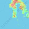Sulawesi Selatan topographic map, elevation, terrain