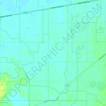 Harston topographic map, elevation, terrain