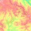 Copperbelt topographic map, elevation, terrain