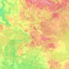 powiat drawski topographic map, elevation, terrain