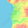 Pachalik de Safi topographic map, elevation, terrain