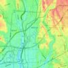 Ebina topographic map, elevation, terrain