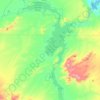 Pathfinder Reservoir topographic map, elevation, terrain