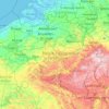 Belgium topographic map, elevation, terrain