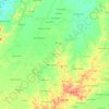 Semendawai Barat topographic map, elevation, terrain