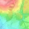 Borek topographic map, elevation, terrain