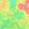 Valga maakond topographic map, elevation, terrain