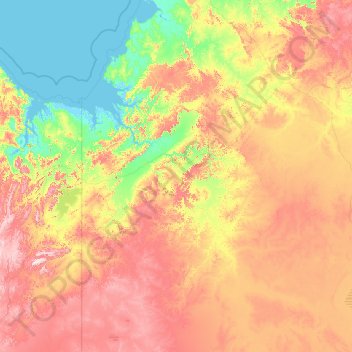 Victoria Daly Region topographic map, elevation, terrain