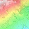 Pacayas topographic map, elevation, terrain