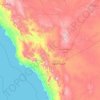 Provinz Medina topographic map, elevation, terrain