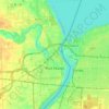 Port Huron topographic map, elevation, terrain