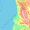 Pichilemu topographic map, elevation, terrain