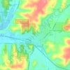 Village of Cross Plains topographic map, elevation, terrain