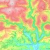 Dulverton topographic map, elevation, terrain