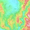 Spolète topographic map, elevation, terrain