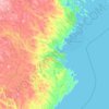 Skellefteå topographic map, elevation, terrain