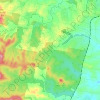 New Beith topographic map, elevation, terrain