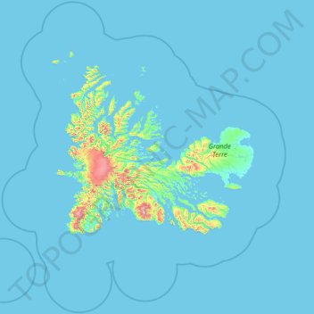 kerguelen islands map