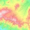 Semende Darat Ulu topographic map, elevation, terrain