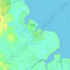 Banyuasin II topographic map, elevation, terrain
