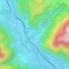 Verrès topographic map, elevation, terrain