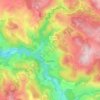 Issarlès topographic map, elevation, terrain