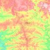 Casca topographic map, elevation, terrain
