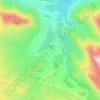 Barzok topographic map, elevation, terrain