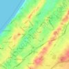 Jabalia topographic map, elevation, terrain