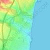 Urbanización Mil Palmeras topographic map, elevation, terrain