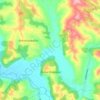 Donja Badanja topographic map, elevation, terrain