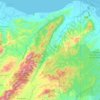 Iriona topographic map, elevation, terrain