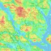 Danderyds kommun topographic map, elevation, terrain