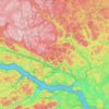 Réserve de biodiversité de la Vallée-de-la-Rivière-Sainte-Marguerite topographic map, elevation, terrain