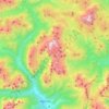 Civetta topographic map, elevation, terrain
