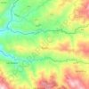 Frailes topographic map, elevation, terrain