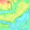 Loukov topographic map, elevation, terrain